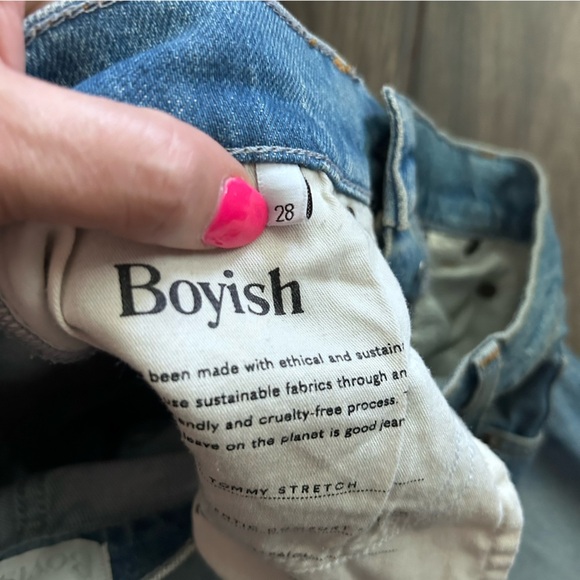 Boyish The Tommy Stretch High Rise Straight Leg Jeans in Eternal Sunshine Sz 28 - Picture 9 of 11
